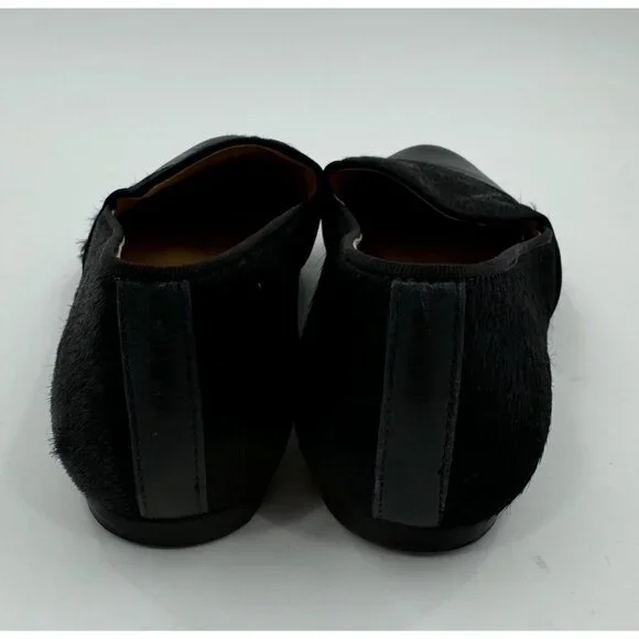 Nurture Womens Black Leather & Bovine Hair Reikel Loafers Size 8M - Picture 8 of 9